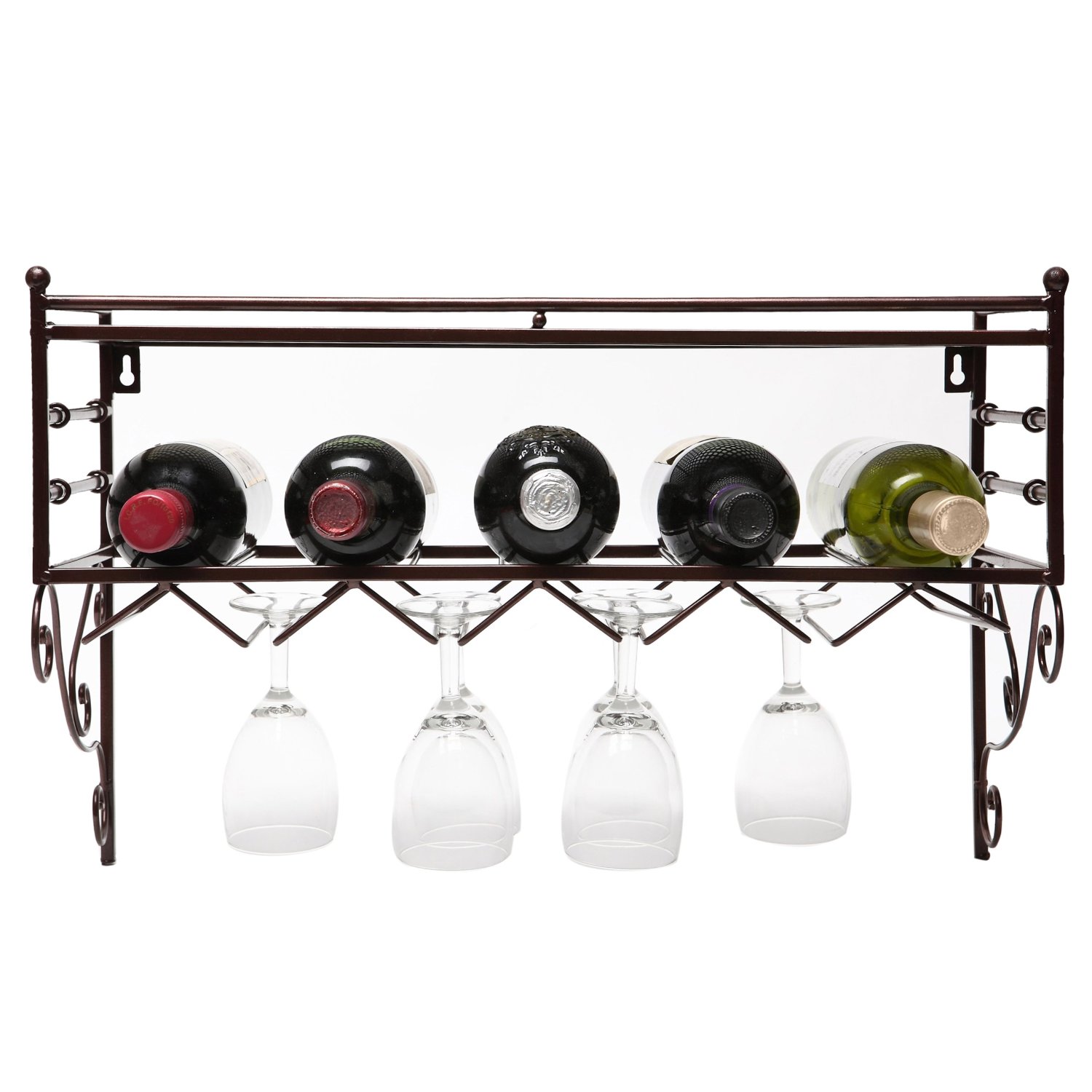 鐵藝壁掛式酒架