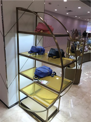 鐵藝服裝店展示架定制案例