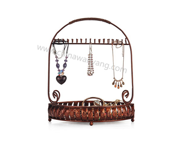 手提籃造型項鏈展示架