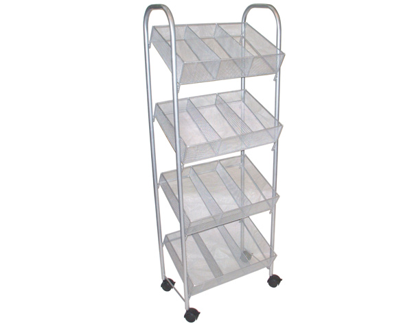 鐵藝四層超市展示架