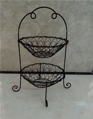 雙層水果籃展示架工廠