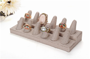 麻布戒指展示架定做