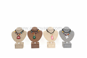 麻布首飾盒項(xiàng)鏈展示架工廠