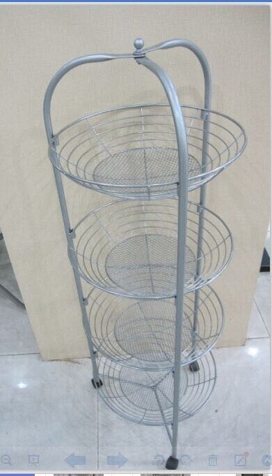 可拆卸折疊式多功能鐵藝水果籃