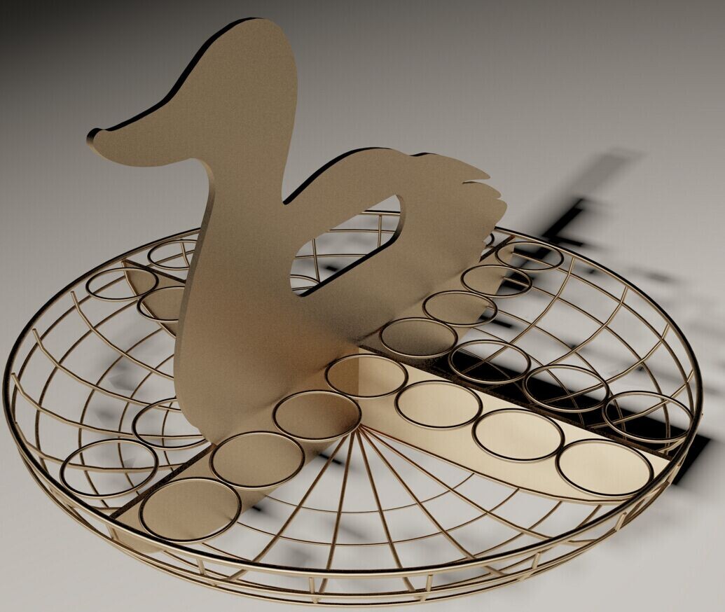 創(chuàng)意鐵線雞蛋籃