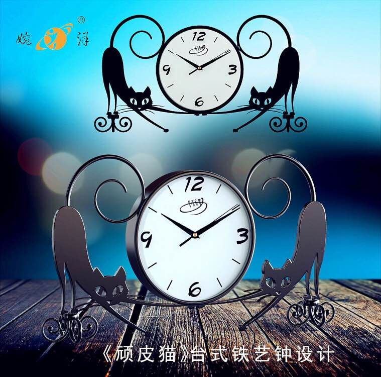 臺(tái)式鐵藝鐘