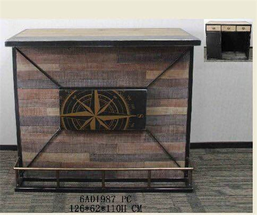 美式鄉(xiāng)村風格鐵木展示柜