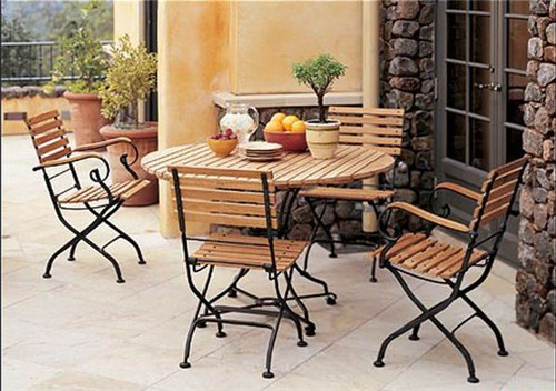 鐵木組合桌椅定制