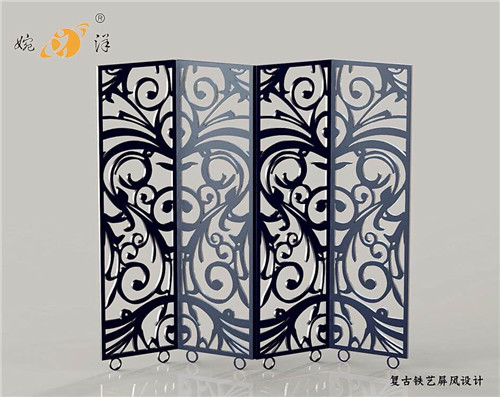中式鐵藝屏風(fēng)