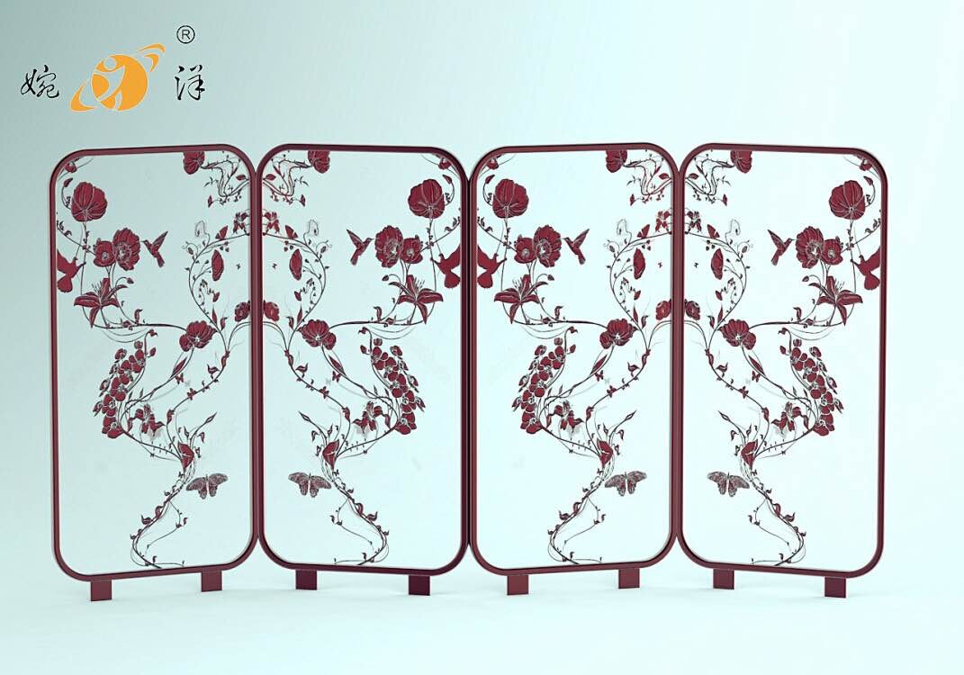 中式鐵藝屏風(fēng)