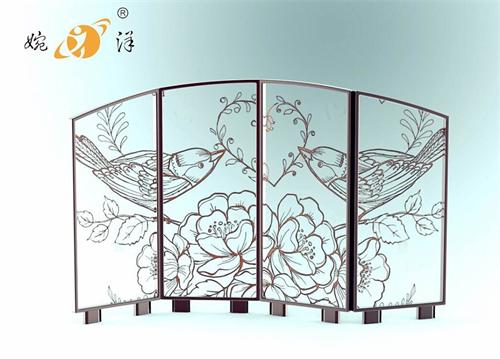 中式鐵藝屏風(fēng)