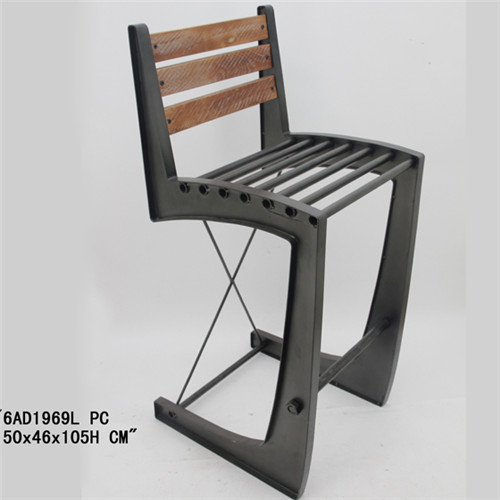 美式鐵藝吧臺椅