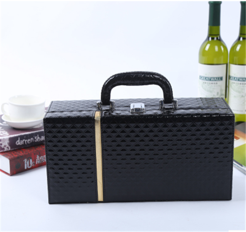 高檔皮質(zhì)酒盒定制