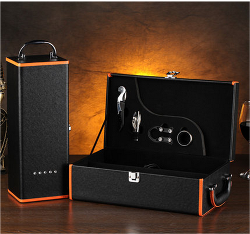 皮制紅酒禮盒廠家