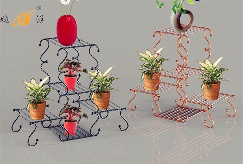 美式鐵藝花架定制