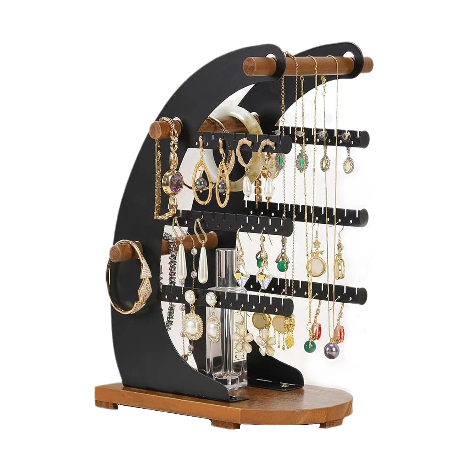 雙彎月型飾品架