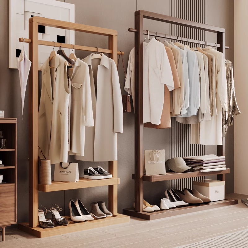 木質(zhì)衣物置衣物架