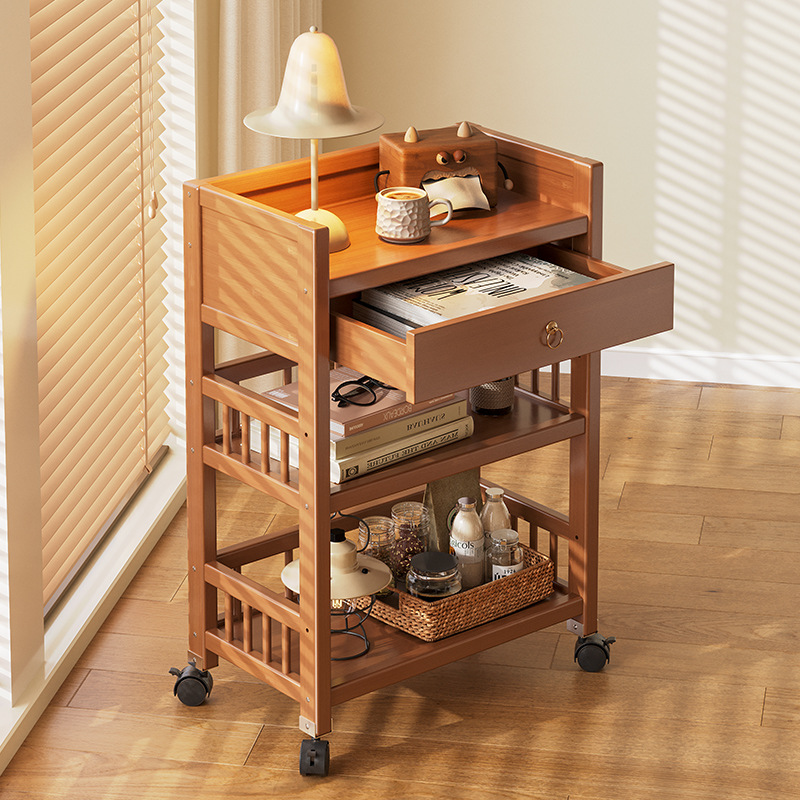 木質(zhì)儲物小推車