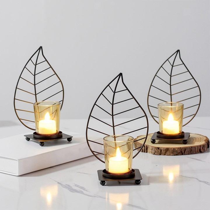 樹葉燭臺