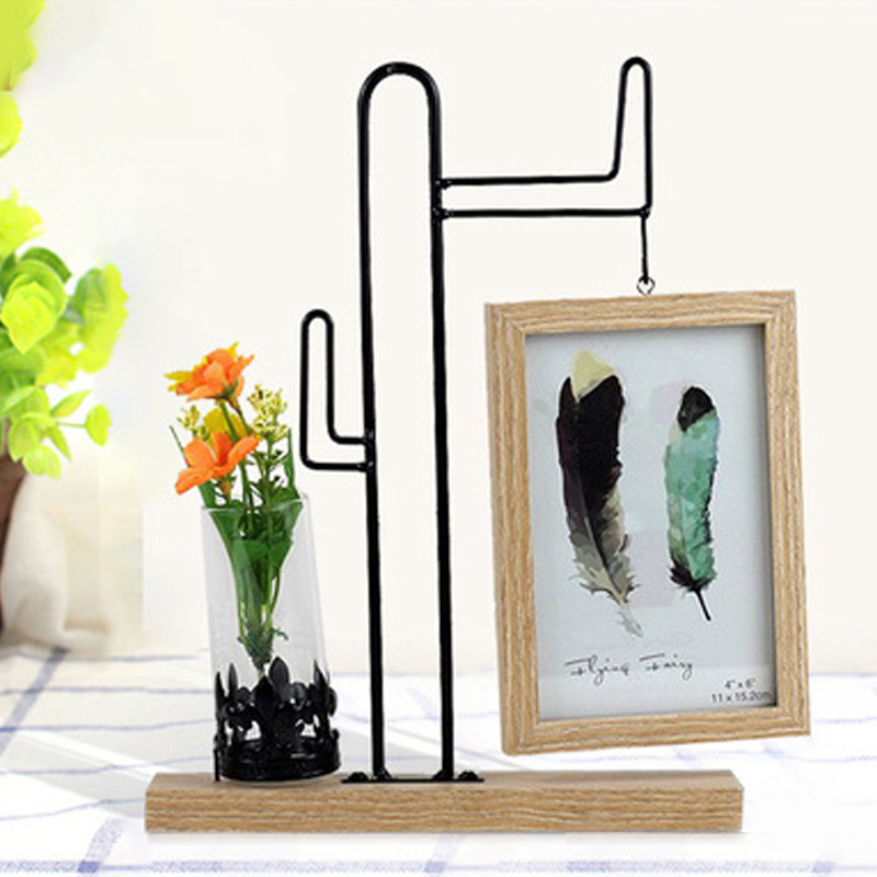 鐵木結(jié)合相框