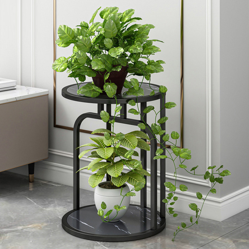 雙層花盆置放架