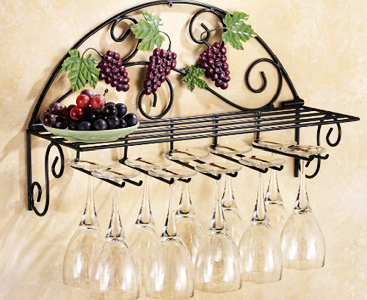 廚房用品展示架 鐵藝墻掛展示架