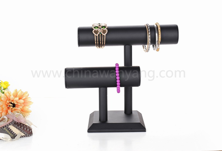 兩層PU皮手鐲展示架