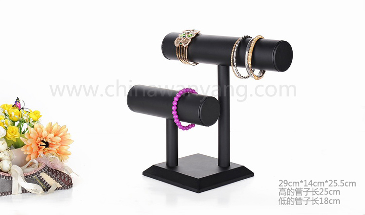 兩層PU皮手鐲展示架