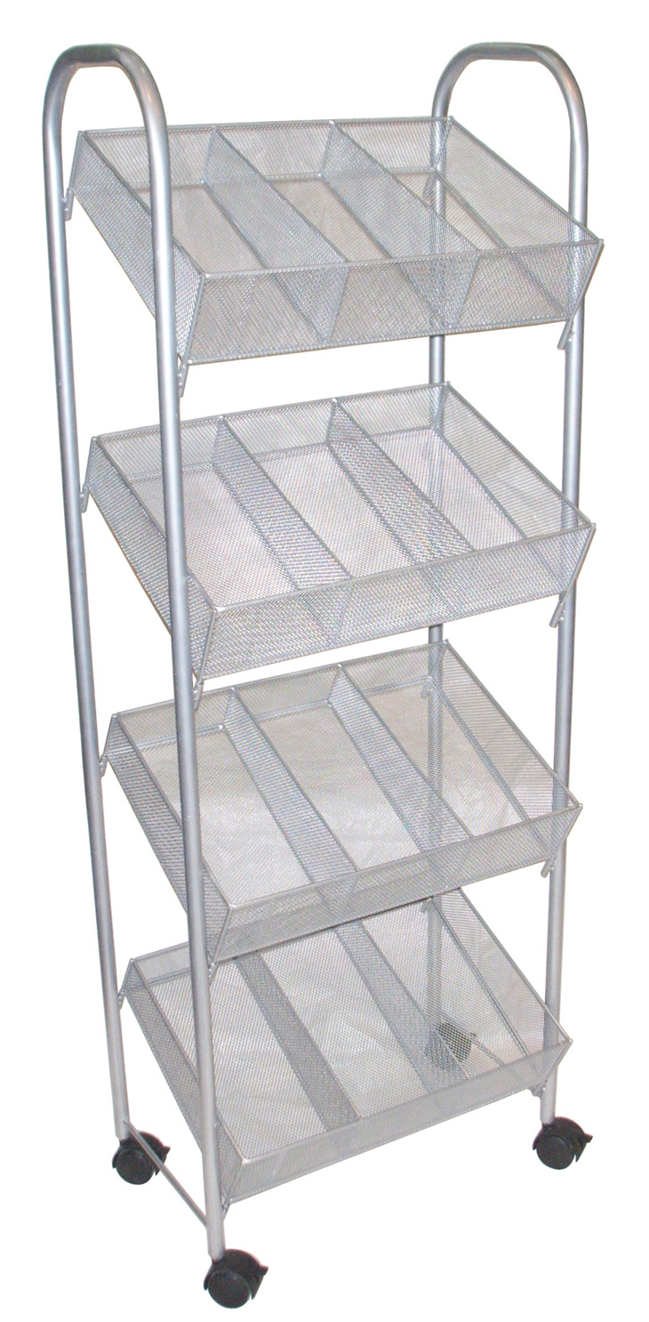 鐵藝四層超市展示架