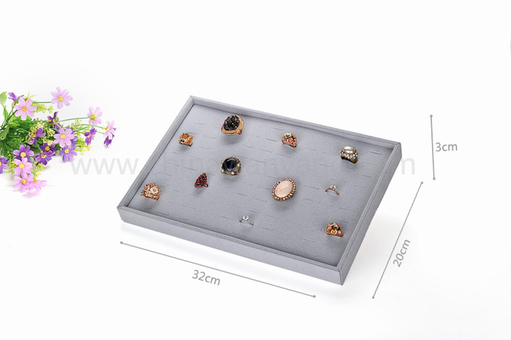 高檔絨布戒指展示架