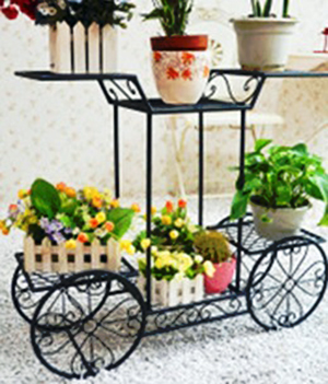 馬車造型花架